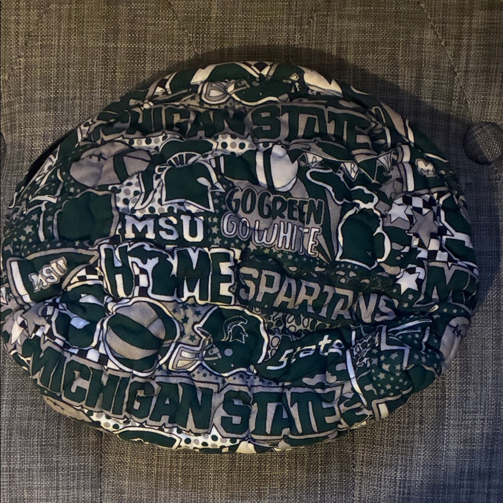 Michigan State Spartans makeup bag - Green & White